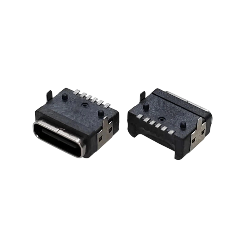 ZL-298TYPE C母座6P两脚-防水