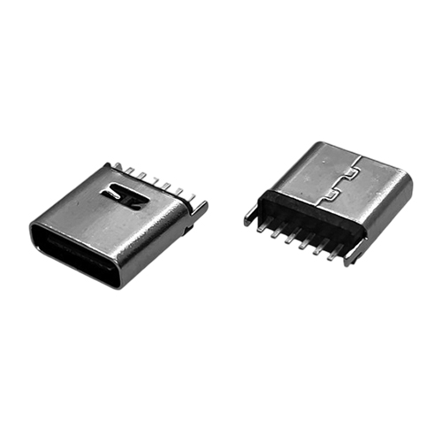 ZL-320Type-C母座6P立插8.8H