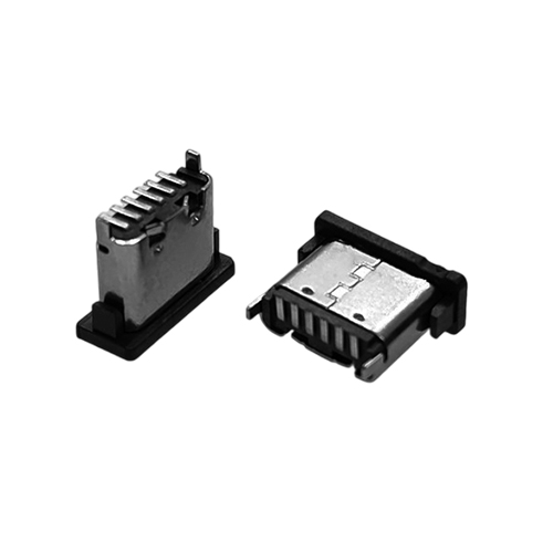 ZL-340 TYPE C母座6P立贴6.8 6.5 5.5 5.0