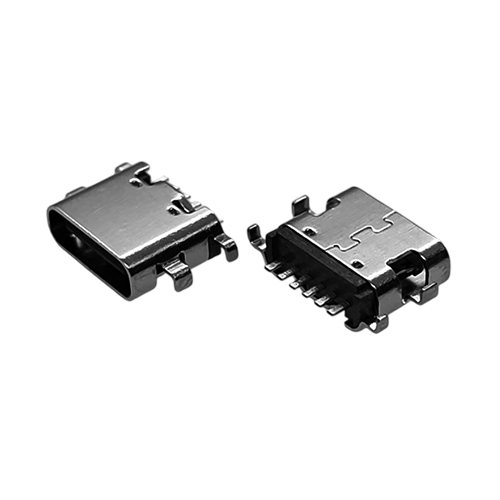 ZL-341TYPE C母座6P沉板1.6