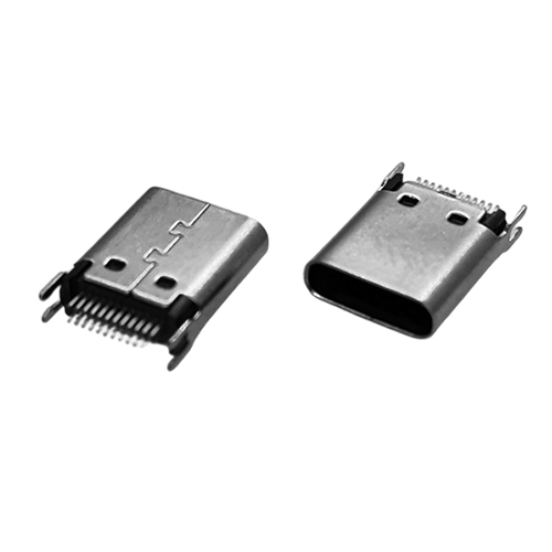 ZL-343 TYPE C母座24P长体夹板0.8 1.0