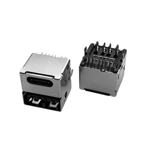 ZL-236 TYPE C母座14P+USB 2.0母座双层二合一