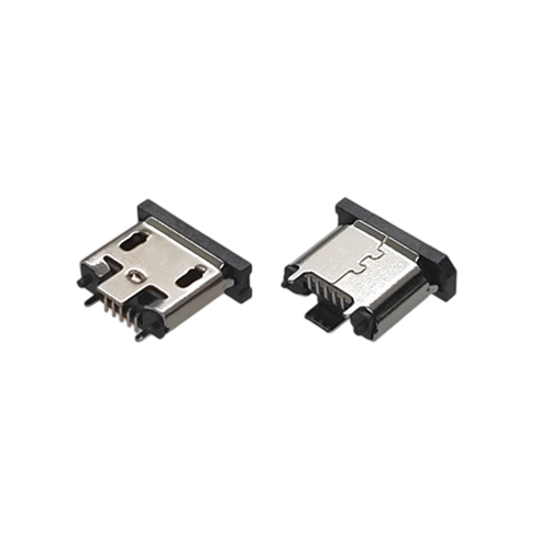 ZL-358 MICRO母座立贴3脚卷边