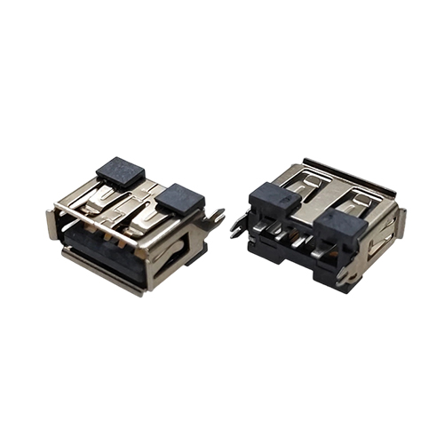 ZL-372 AF短体直插 卷边LCP灰胶铁 大电流