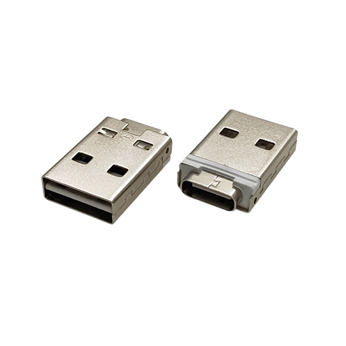 ZL-325 A公双面插转Type-C母座一体式充电头