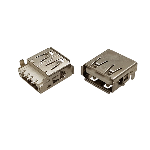 ZL-090 AF沉板端子SMT卷边带支架LCP米色