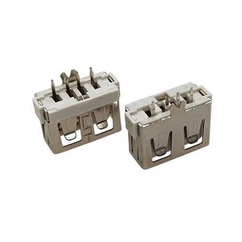 ZL-105 AF180度直插短体10.0一字胶芯直边鱼叉脚小米款