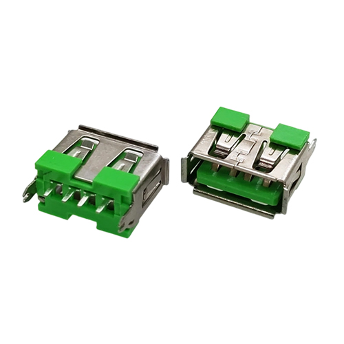 ZL-104 AF180度直插短体10.0卷边绿胶