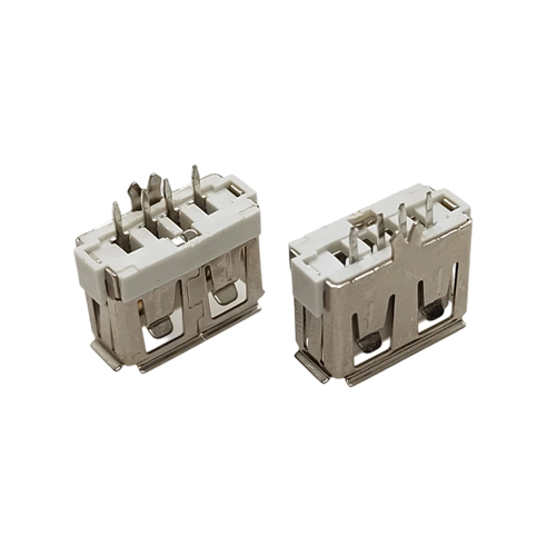 ZL-107 AF180度直插短体10.0一字胶芯卷边中间鱼叉脚