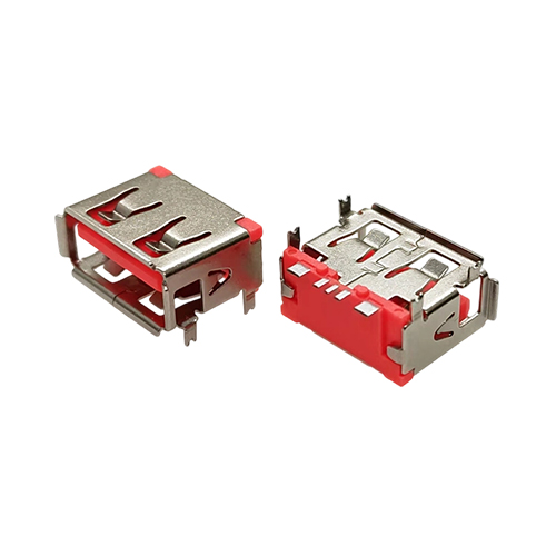 ZL-393 USB AF10.0四脚插后贴6.3H 5P