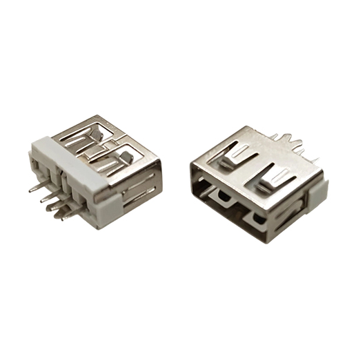 ZL-105 AF180度直插短体10.0一字胶芯直边鱼叉脚小米款