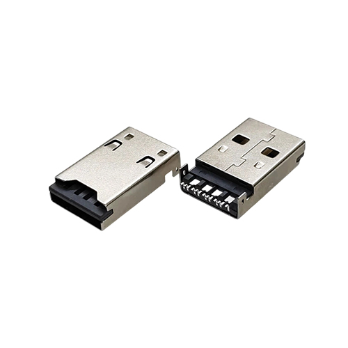 ZL-326 A公+TF卡座二合一 LCP灰胶